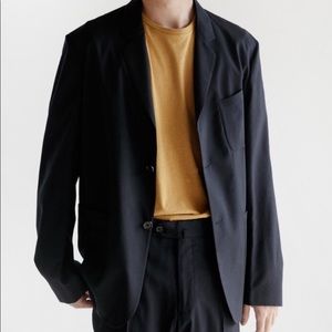 Margaret Howell black linen men’s blazer